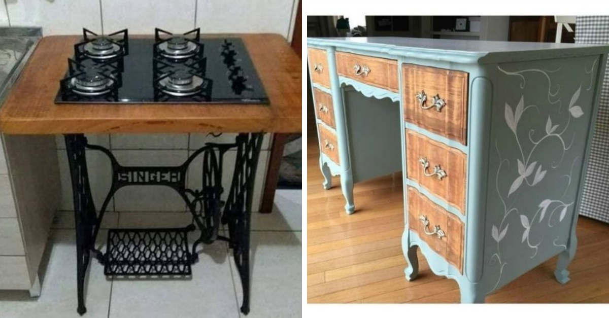 17 Ideias de móveis antigos reformados