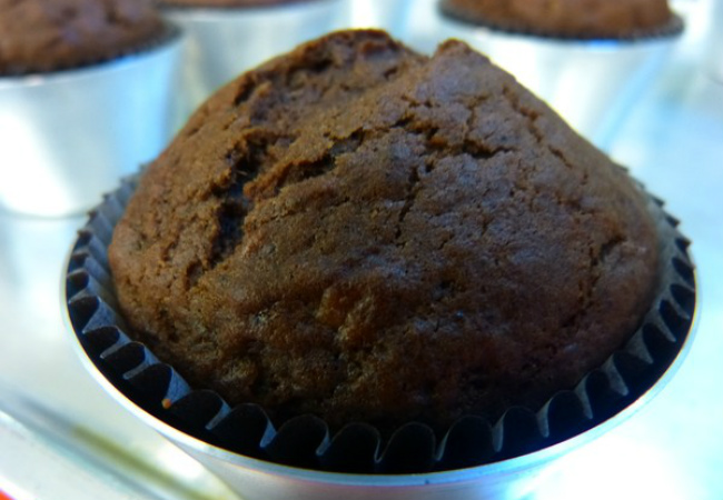 muffin de banana com chocolate