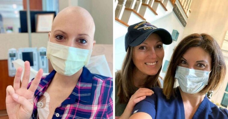 mulher doa cabelo para amiga com câncer