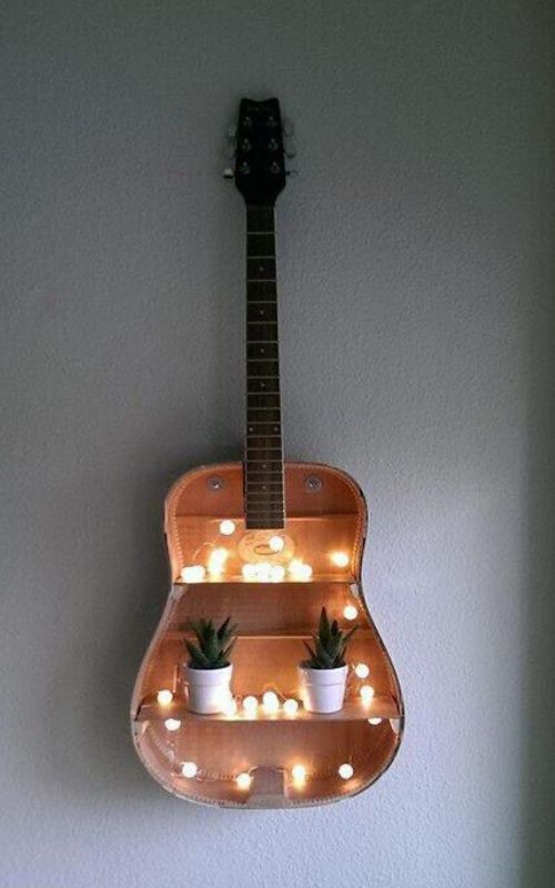 artesanato para decoração com violão