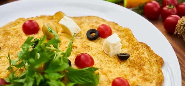 receita omelete vegano com farinha de grão