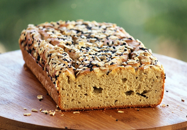 pão com farinha de arroz e fubá