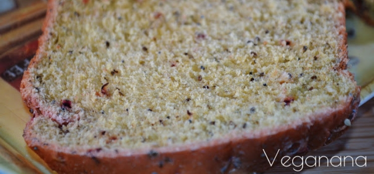 pão de beterraba e chia