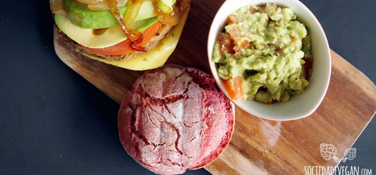 pão de beterraba para hamburguer