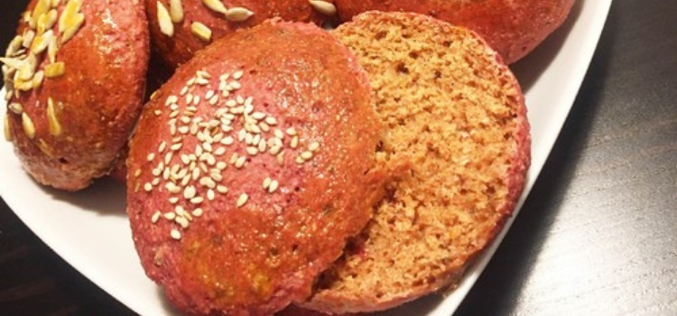 receita de pão de beterraba integral