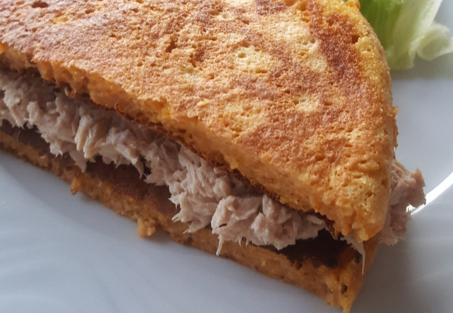 pão de frigideira com batata-doce