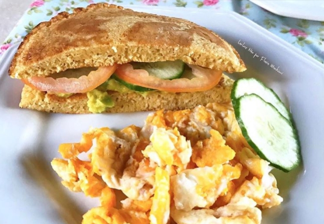 pão de frigideira tipo sem lactose