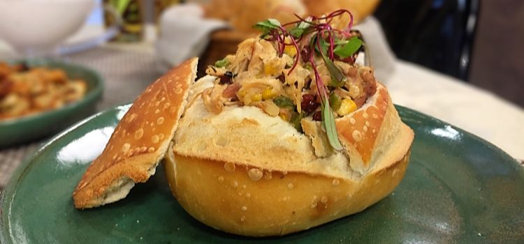 receita de pão italiano recheado com frango