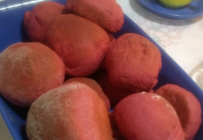 pão saudável beterraba