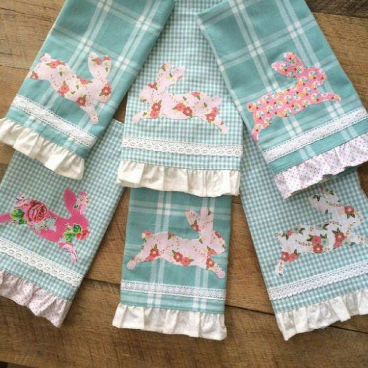 pano prato com artesanato em tecido