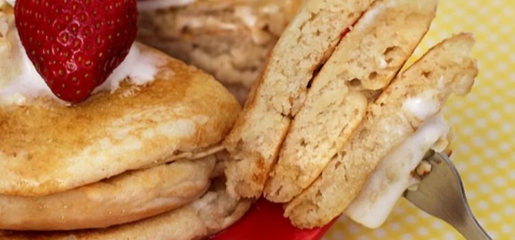 receita panqueca americana vegan