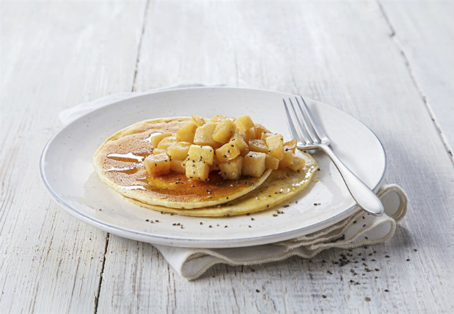 panqueca de chia com 