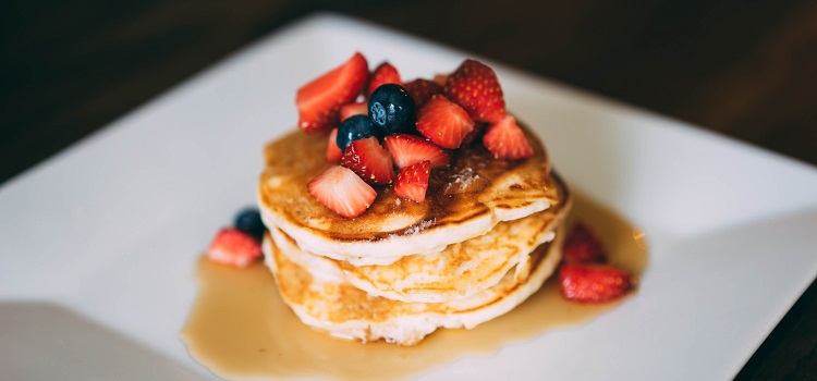 panquecas para café da manhã americano