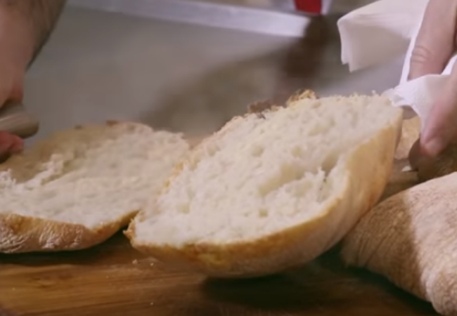receita pão caseiro ciabatta