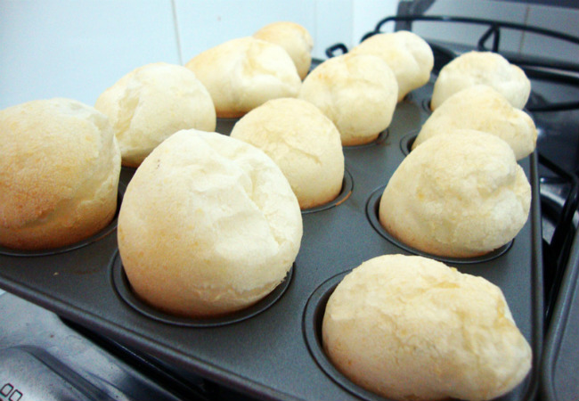 pão de queijo light