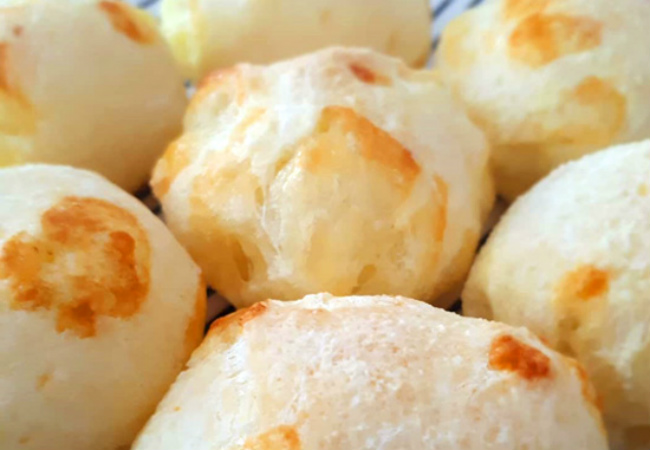 pão de queijo light