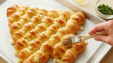 passo a passo árvore de natal com queijo