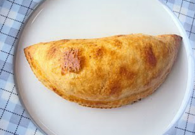 pastel de forno ligth com muçarela de bufala