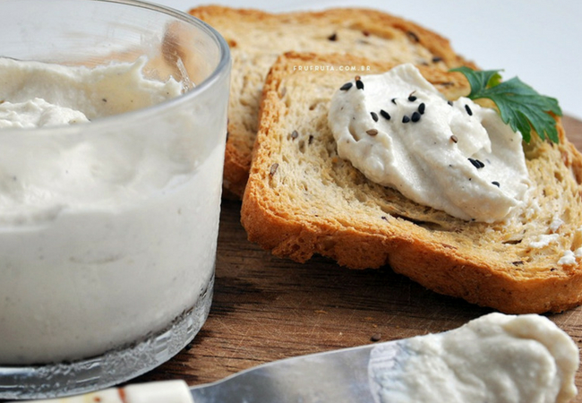 como fazer patê vegano cream cheese