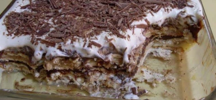 pavê bolacha champanhe