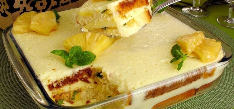 como fazer pavê de gelatina de abacaxi