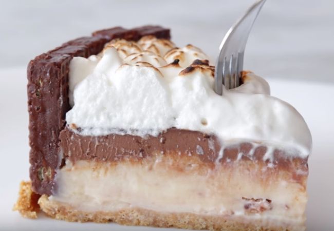 pavê quatro camadas com bis