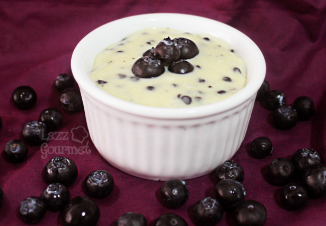 pavê de chocolate com mirtilo