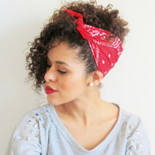 fazer penteados fáceis bandana