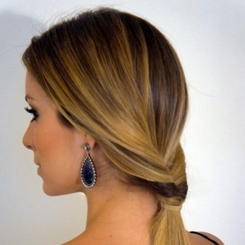 fazer penteados fáceis meia trança