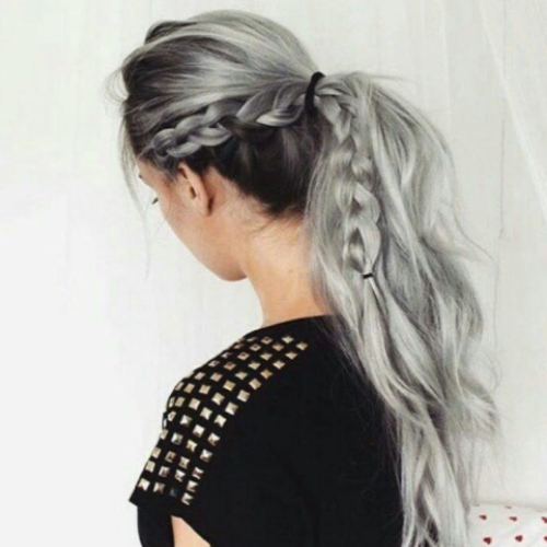 fazer penteados fáceis rabo trança