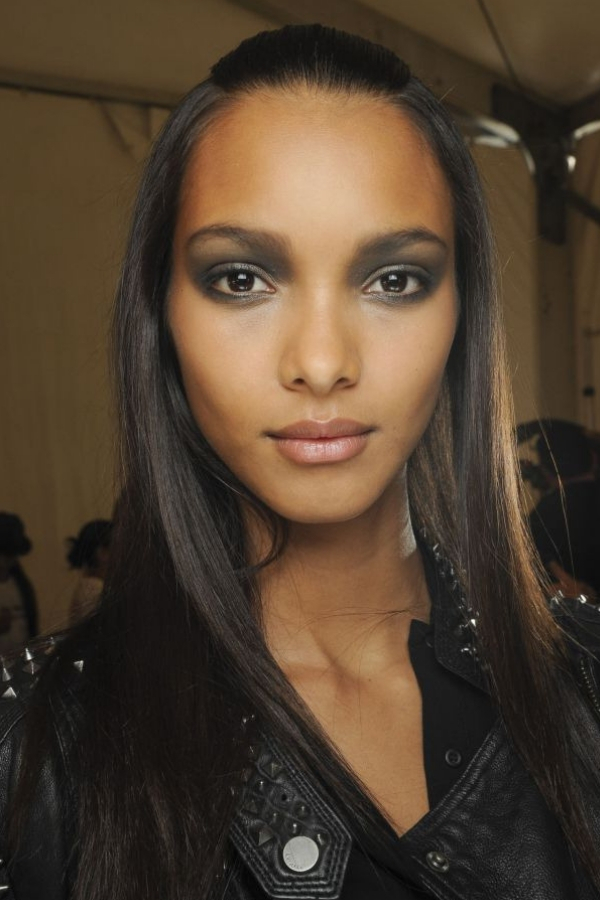 ideia penteados para cabelos finos meio-preso