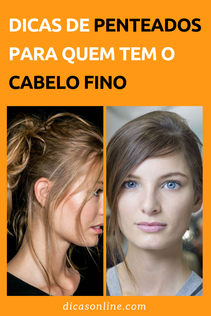 penteados para cabelos finos