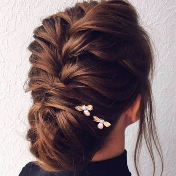 modelo penteados para formatura longo embutido