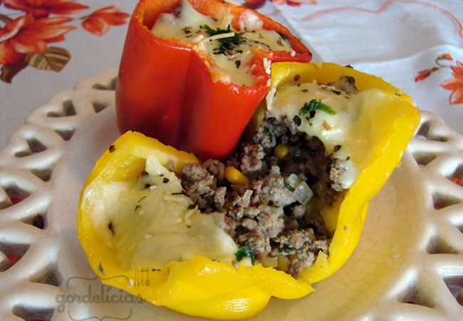 pimentão recheado com queijo
