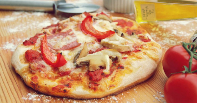 pizza de liquidificador