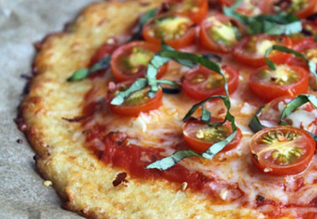 receita pizza saudável amendoa