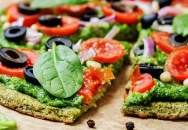 receita pizza saudável brócolis