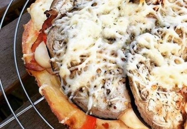 receita pizza saudável frango