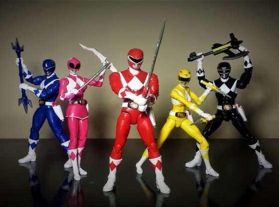 Brinquedos dos anos 80 e 90 power ranger
