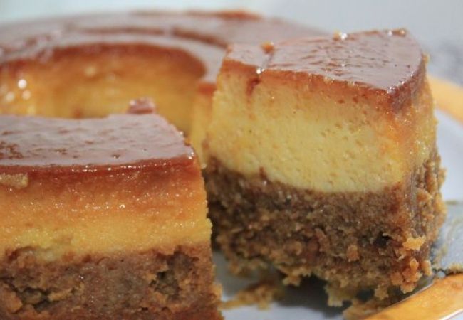 pudim de paçoca com coco 