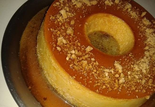 pudim de paçoca com leite ninho 