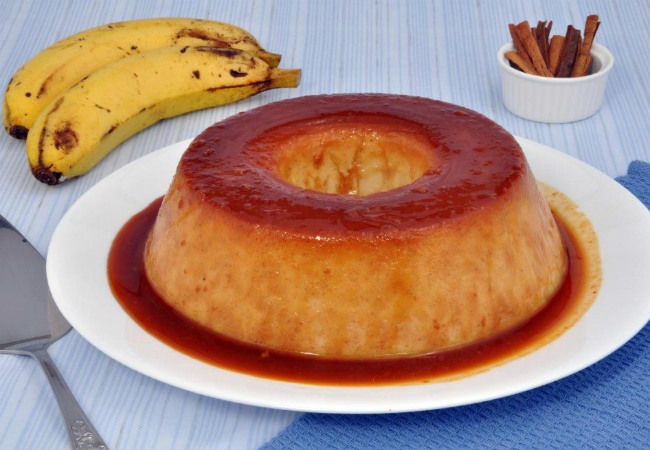 pudim de pão com leite condensado