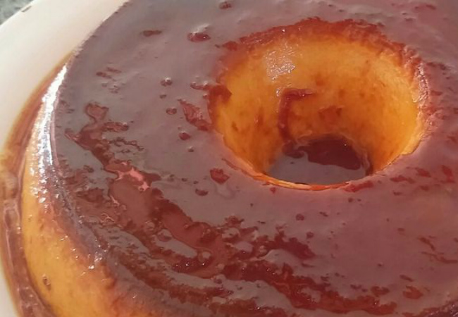 pudim de panela de pressão