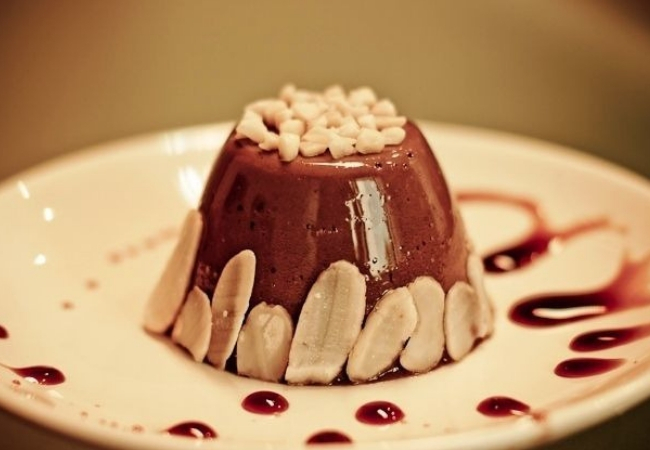 pudim saudável de alfarroba