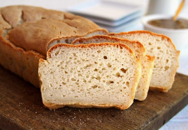 pão com farinha de arroz com polvilho doce