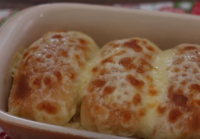 pão de alho com queijo e maionese