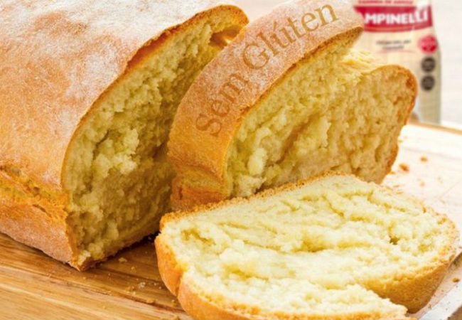 pão sem gluten de liquidificador
