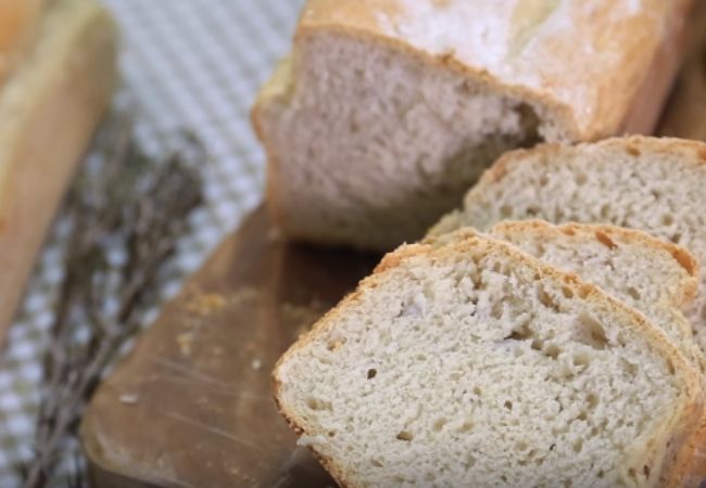 pão de inhame vegano saudável