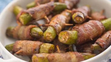 quiabo frito com bacon