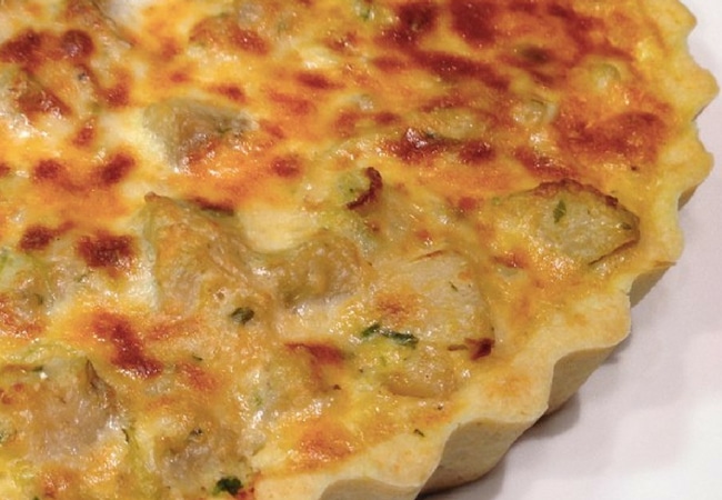 receitas com alho-poró quiche